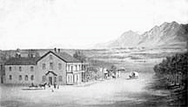 1874 Original Monument Hotel The Thriving Town of Monument, 1874